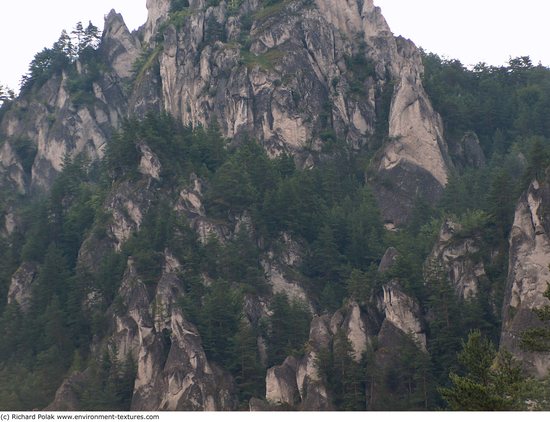 Cliffs Overgrown Rock