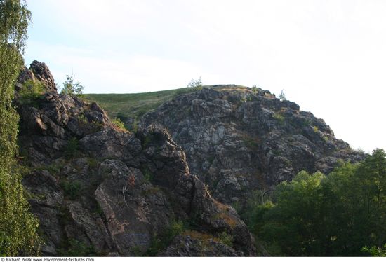 Cliffs Overgrown Rock