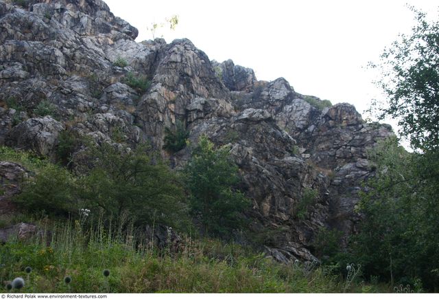 Cliffs Overgrown Rock