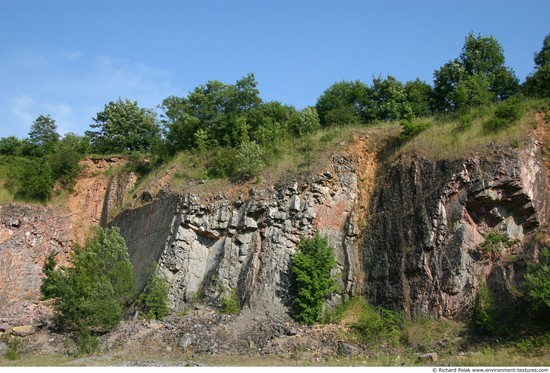 Various Walls Stones Cliffs Overgrown Rock