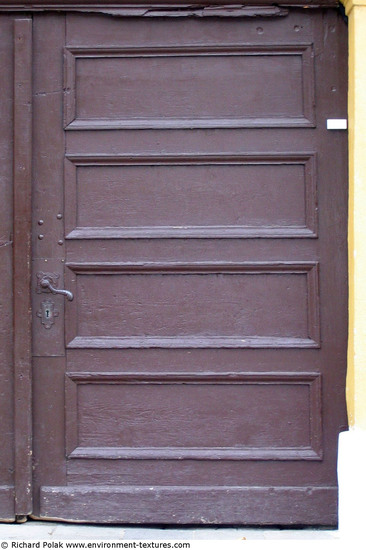 Single Old Wooden Doors