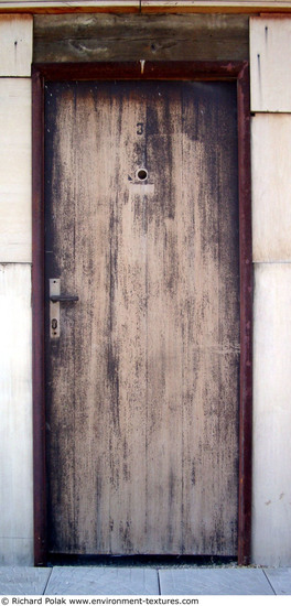 Single Old Wooden Doors