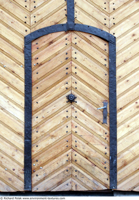 Single Old Wooden Doors