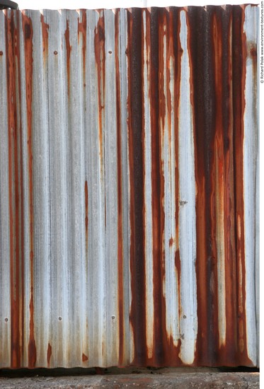 Rusted Corrugated Plates Metal