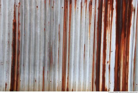 Rusted Corrugated Plates Metal