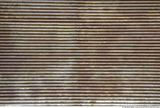 Rusted Corrugated Plates Metal