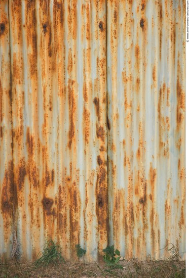 Rusted Corrugated Plates Metal