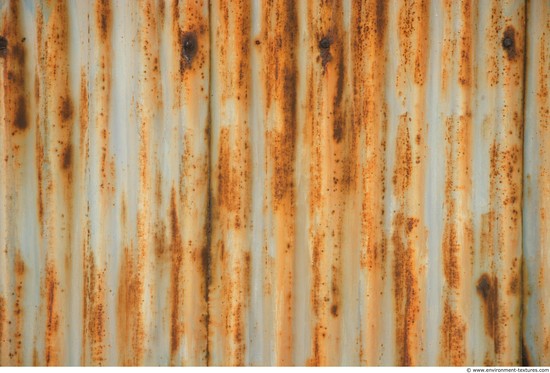 Rusted Corrugated Plates Metal