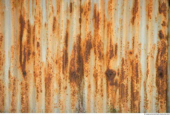 Rusted Corrugated Plates Metal