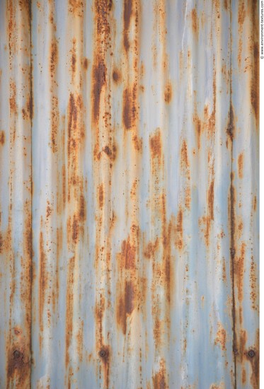 Rusted Corrugated Plates Metal