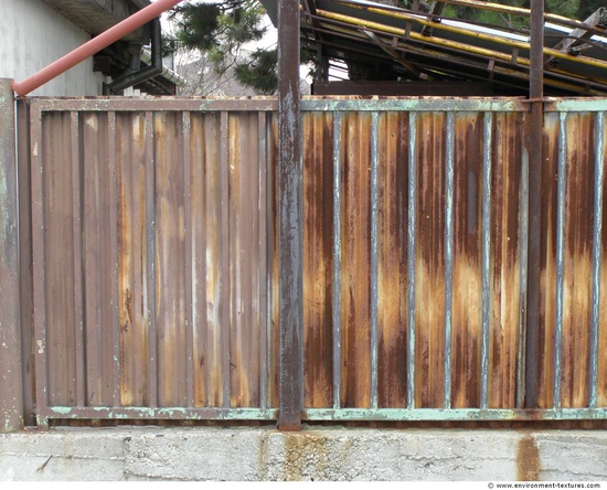 Rusted Corrugated Plates Metal