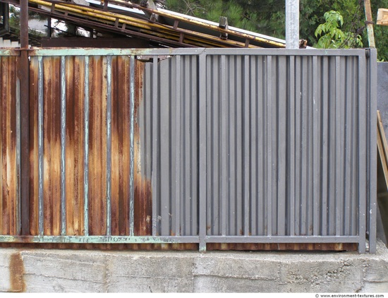 Rusted Corrugated Plates Metal