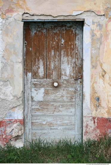 Single Old Wooden Doors