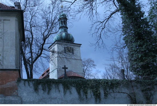 Churches Overgrown Walls Stones