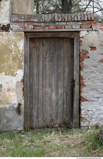 Single Old Wooden Doors