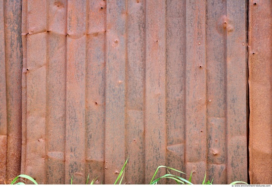 Rusted Corrugated Plates Metal