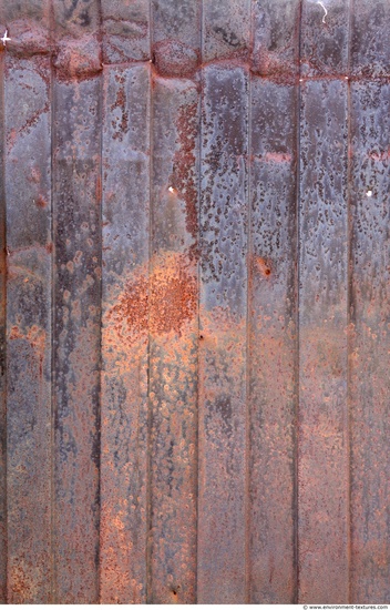 Rusted Corrugated Plates Metal