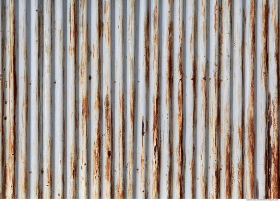 Rusted Corrugated Plates Metal