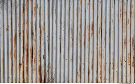 Rusted Corrugated Plates Metal