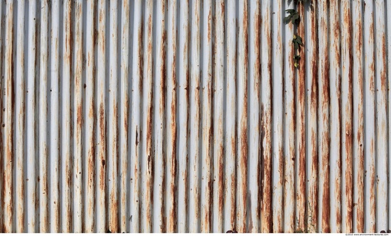 Rusted Corrugated Plates Metal