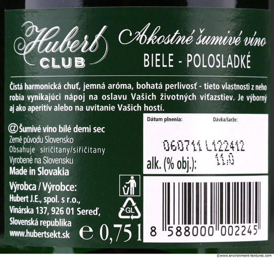 Photo Texture of Alcohol Label