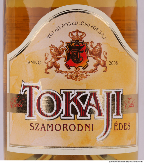 Photo Texture of Alcohol Label