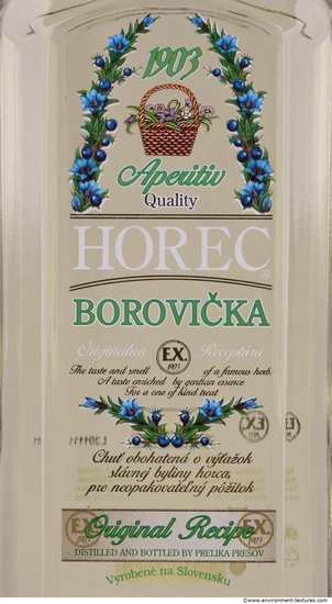 Photo Texture of Alcohol Label