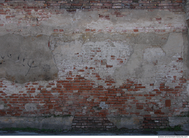 Wall Bricks Plastered