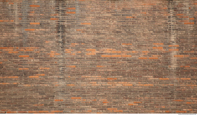 brick wall leaking dirty orange