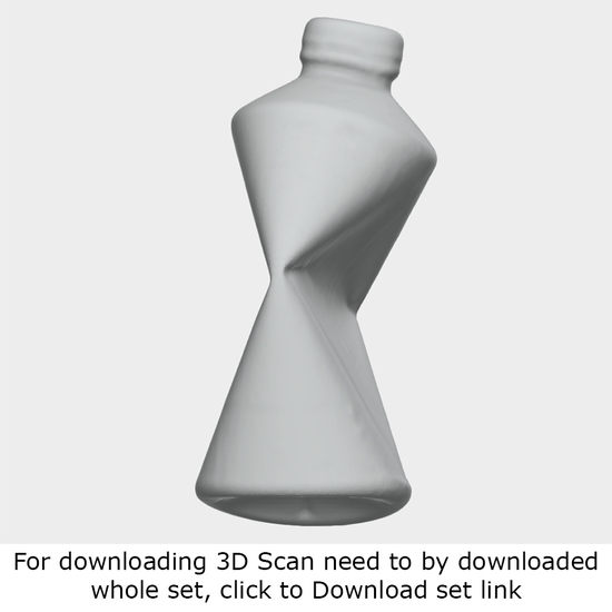 3D scan of plastic bottle