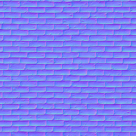 seamless wall bricks normal mapping