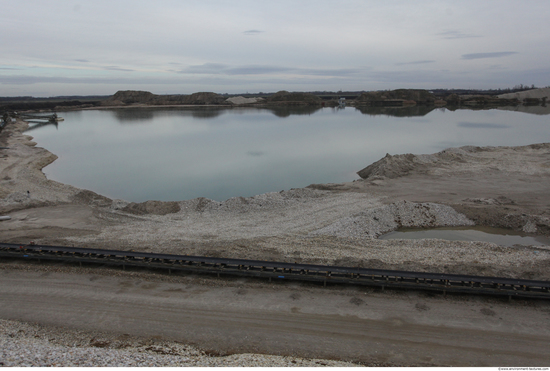 Background Gravel Quarry