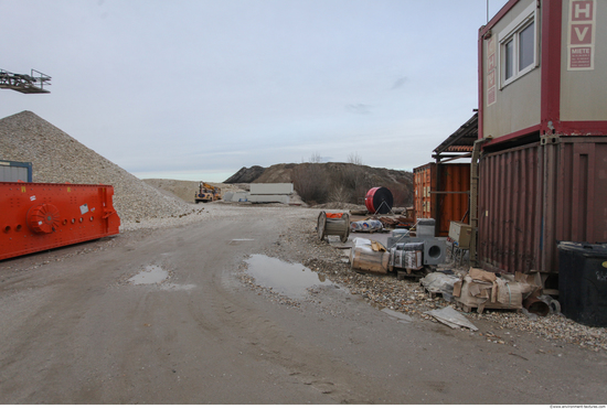 Background Gravel Quarry