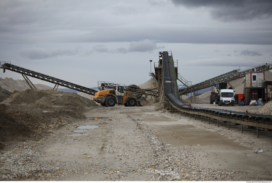 Background Gravel Quarry