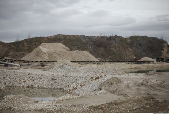 Background Gravel Quarry