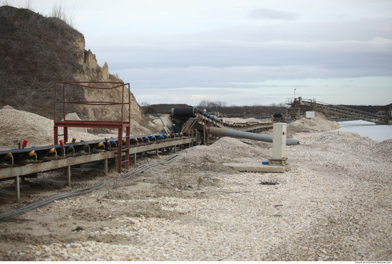 Background Gravel Quarry