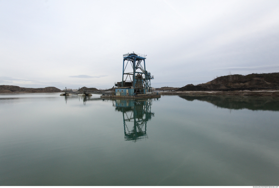 Background Gravel Quarry