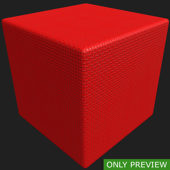 PBR substance material of metal floor red painted created in substance designer for graphic designers and game developers