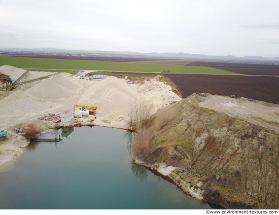 Background Gravel Quarry