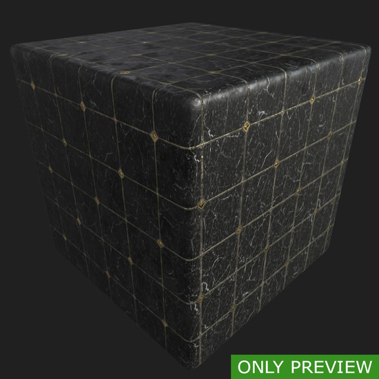 PBR substance material of marble floor created in substance designer for graphic designers and game developers