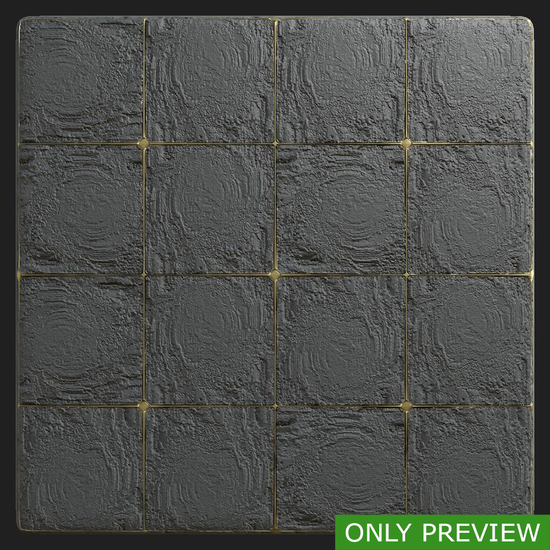 PBR substance material of floor damaged created in substance designer for graphic designers and game developers