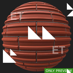 PBR substance material of wall bricks pattern created in substance designer for graphic designers and game developers