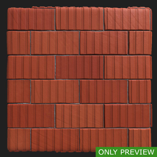 PBR substance material of wall bricks old created in substance designer for graphic designers and game developers