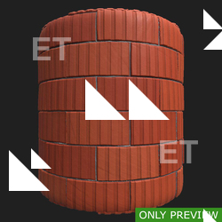 PBR substance material of wall bricks old created in substance designer for graphic designers and game developers