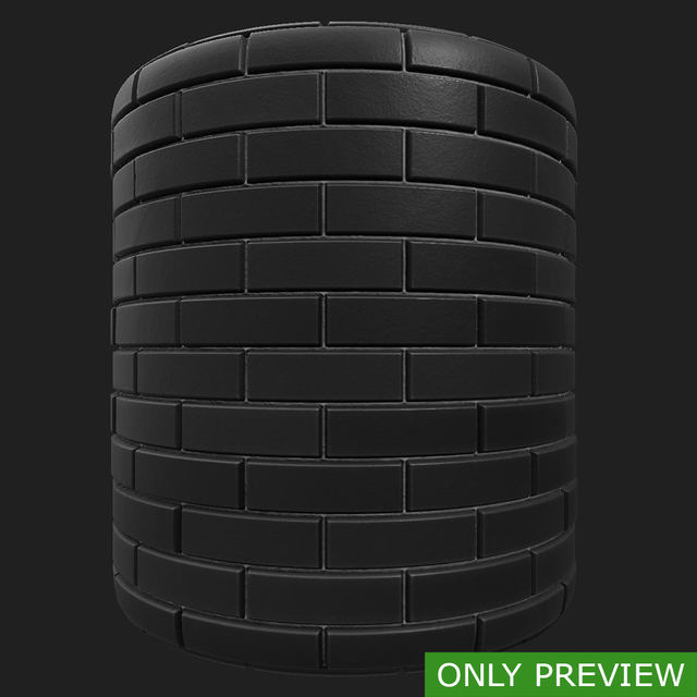 PBR substance material of wall bricks modern created in substance designer for graphic designers and game developers