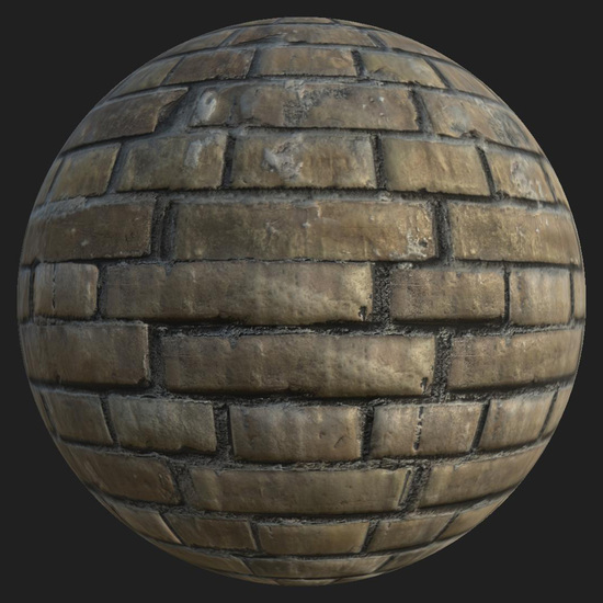 PBR texture wall bricks