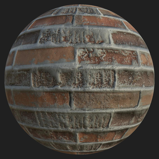 PBR texture wall bricks