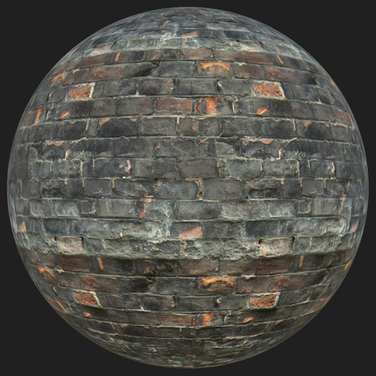 PBR texture wall bricks