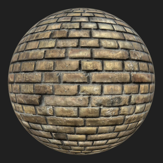 PBR texture wall bricks