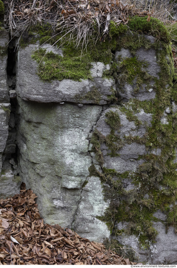 Cliffs Overgrown Rock